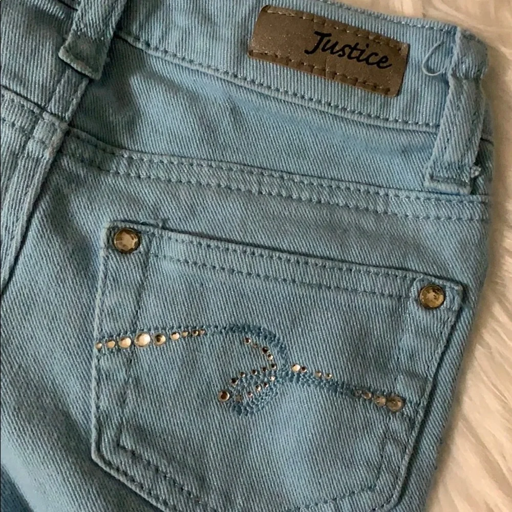 Justice blue jeans‎ size 7 Slim Simply Low